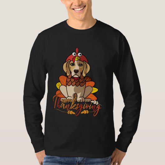 Beagle Thanksgiving Dog Mom Turkey Costume Women Tシャツ (正面)