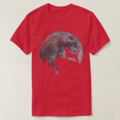 Beagle Under Moon Halloween Dog Lovers 29 Tシャツ (デザイン正面)
