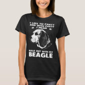 Beagle Walk Out With My Beagle Dog Tシャツ (正面)