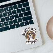 Beagle With Attitude Dog Wearing Sunglasses シール