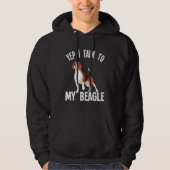 Beagle Yep I Talk To My Beagle パーカ (正面)