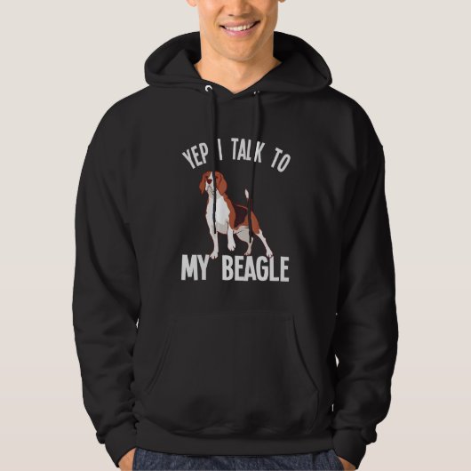 Beagle Yep I Talk To My Beagle パーカ (正面)