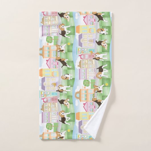 Beagles バスタオルセット (ハンドタオル)