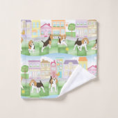 Beagles バスタオルセット (ウォッシュタオル)