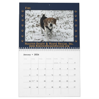 Beagles and Buddies 2026 Calendar カレンダー