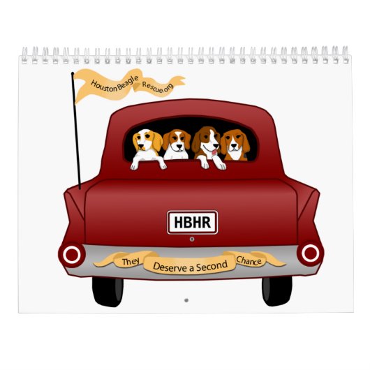 Beagles and Buddies 2026 Calendar カレンダー (裏面)