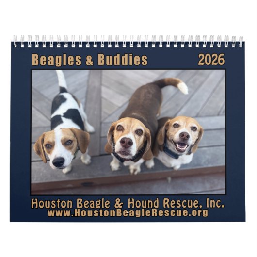 Beagles and Buddies 2026 Calendar カレンダー (カバー)