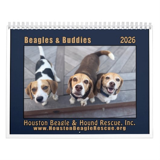 Beagles and Buddies Calendar 2026 カレンダー (カバー)