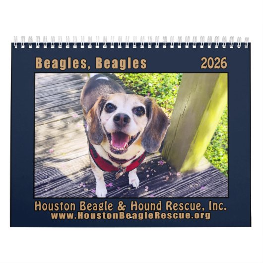 Beagles Beagles Wall calendar 2026 カレンダー (カバー)