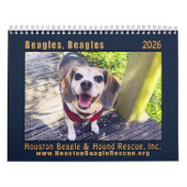 Beagles Beagles Wall calendar 2026 カレンダー (カバー)