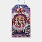 Beagles Dog Valentine's Day  ギフトタグ (正面)