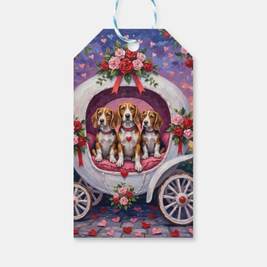 Beagles Dog Valentine's Day  ギフトタグ (裏面)