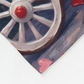 Beagles Dog Valentine's Day  フリースブランケット (角)