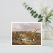 Beagles in Full Cry, 1845 (キャンバス油) ポストカード (スタンド正面)