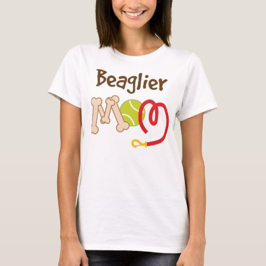 Beaglier犬の品種お母さんのギフト Tシャツ (正面)