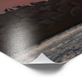 Beaitiful Sunset Colors - Marina Del Rey, CA フォトプリント (角)