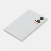 Beak-a-Boo! Cute Cartoon Duck with Funny Pun ポストイット (アングル)