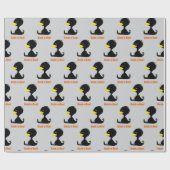 Beak-a-Boo! Cute Cartoon Duck with Funny Pun ラッピングペーパー (フラット)