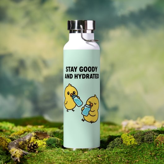 Beak & Bonk STAY GOODY AND HYDRATED ウォーターボトル (アウトドア (回転後))
