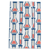 Beaker & Test Tube Scienceをテーマにした誕生日 ミディアムペーパーバッグ (裏面)