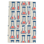 Beaker & Test Tube Scienceをテーマにした誕生日 ミディアムペーパーバッグ (裏面)