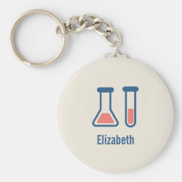 Beaker & Test Tube Scienceテーマ キーホルダー