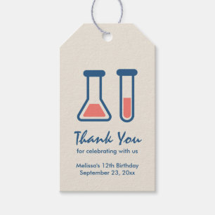 Beaker & Test Tube Scienceテーマ ギフトタグ