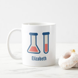 Beaker & Test Tube Scienceテーマ コーヒーマグカップ
