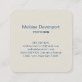 Beaker & Test Tube Scienceテーマ スクエア名刺 (裏面)