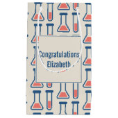 Beaker & Test Tube Scienceテーマ スモールペーパーバッグ (正面)