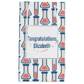 Beaker & Test Tube Scienceテーマ スモールペーパーバッグ (正面)