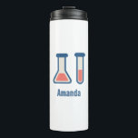 Beaker & Test Tube Scienceテーマ タンブラー<br><div class="desc">テストチューブとビーカーの可愛いスケッチとサーマルタンブラー。科学タイプに最適。</div>