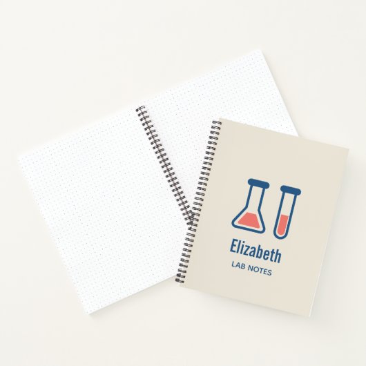 Beaker & Test Tube Scienceテーマ ノートブック (内部)