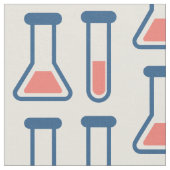 Beaker & Test Tube Scienceテーマ ファブリック (クローズアップ)