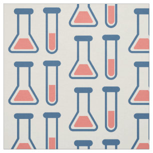 Beaker & Test Tube Scienceテーマ ファブリック