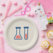 Beaker & Test Tube Scienceテーマ ペーパープレート (パーティー)