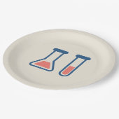 Beaker & Test Tube Scienceテーマ ペーパープレート (アングル)