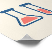 Beaker & Test Tube Scienceテーマ ポスター (角)