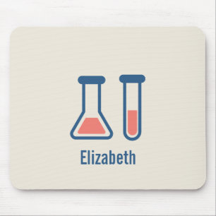 Beaker & Test Tube Scienceテーマ マウスパッド