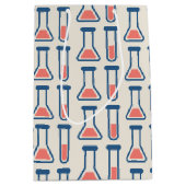 Beaker & Test Tube Scienceテーマ ミディアムペーパーバッグ (正面)