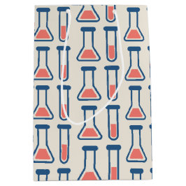 Beaker & Test Tube Scienceテーマ ミディアムペーパーバッグ