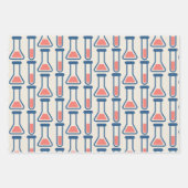 Beaker & Test Tube Scienceテーマ ラッピングペーパーシート (正面)