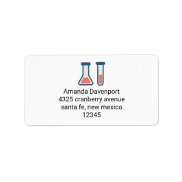 Beaker & Test Tube Scienceテーマ ラベル