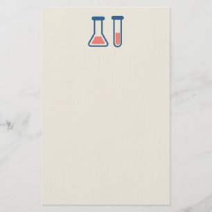 Beaker & Test Tube Scienceテーマ 便箋
