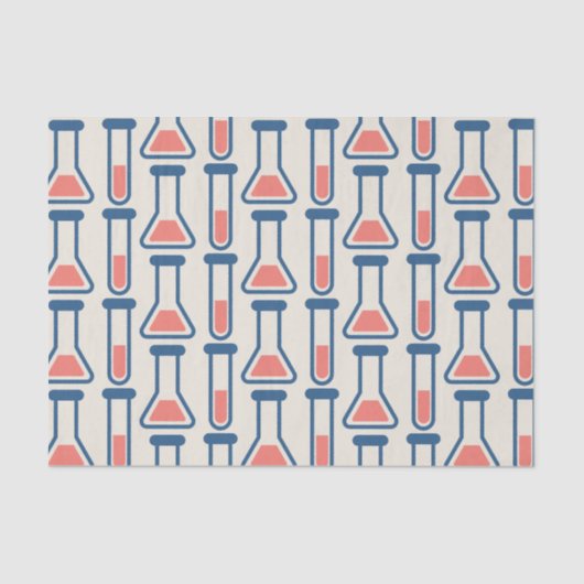 Beaker & Test Tube Scienceテーマ 薄葉紙 (正面)