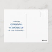 Beaker & Test Tube Science Themed Thank You ポストカード (裏面)