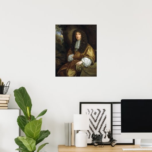 Beale - George Savile 1st Marquess Of Halifax ポスター (ホームオフィス)