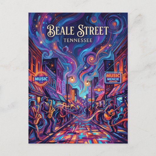 Beale Street Tennessee ポストカード (正面)