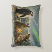 Beam Lingering Whimsical Aurora Animals Painting アクセントクッション (正面(垂直))