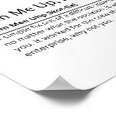 Beam Me Up, Scotty Dictionary Definition おもしろい Quo ポスター (角)